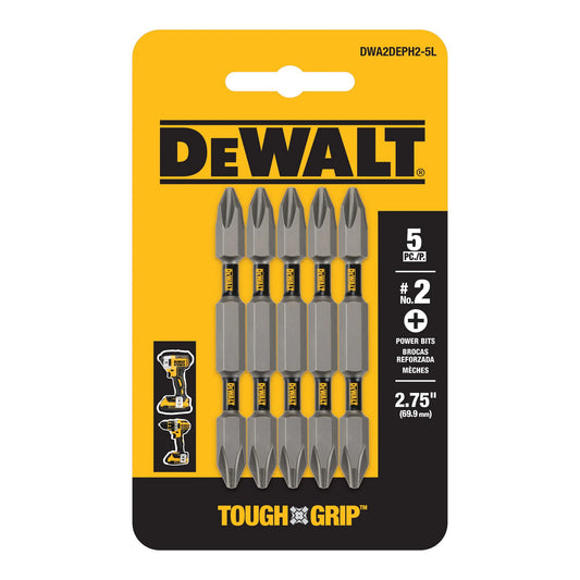 DEWALT DWA2DEPH2-5L TOUGH GRIP™ SCREWDRIVING BITS