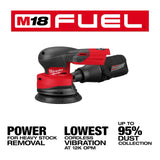 Milwaukee 2837-20 M18Â­ FUELâ„¢ 5" Random Orbital Sander