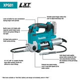 Makita XPG01S1 18V LXT® Lithium‑Ion Cordless Grease Gun Kit (3.0Ah) Get a FREE XAG25Z (VIA E-REBATE)