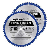 Avanti P106060PP 10 in. x 60-Tooth Fine Finish Circular Saw Blade Value Pack (2-Pack)