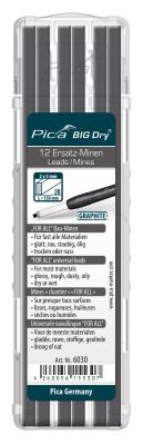 Pica 6045 BIG Dry refill leads Graphite -  Water soluble "FOR ALL" leads