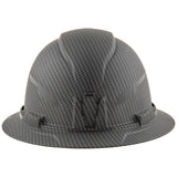 Klein 60345 Hard Hat, Premium KARBN™ Pattern, Non-Vented Full Brim, Class E