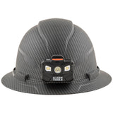 Klein 60346 Hard Hat, Premium KARBN™ Pattern, Non-Vented Full Brim, Class E, Lamp