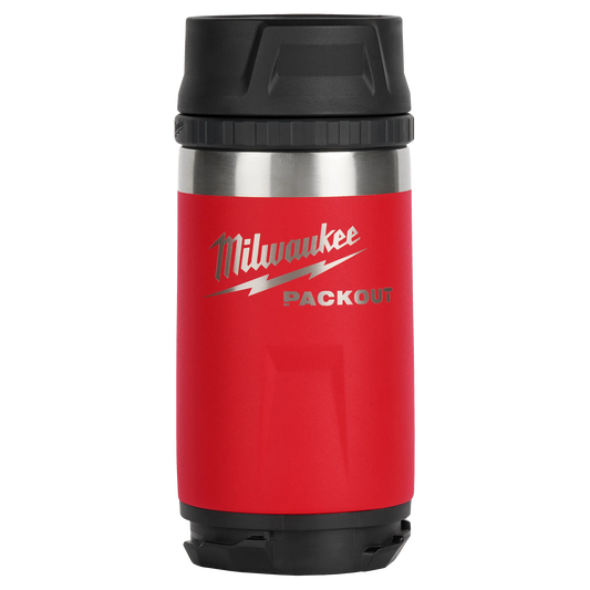 Milwaukee 48-22-8391R PACKOUT 12oz Insulated Bottle with Sip Lid - Red