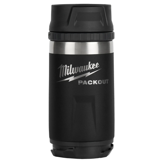 Milwaukee 48-22-8391B PACKOUT 12oz Insulated Bottle with Sip Lid - Black