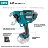 Makita XRT02TK 18V LXT® Lithium‑Ion Brushless Cordless Deep Capacity Rebar Tying Tool Kit (5.0Ah)