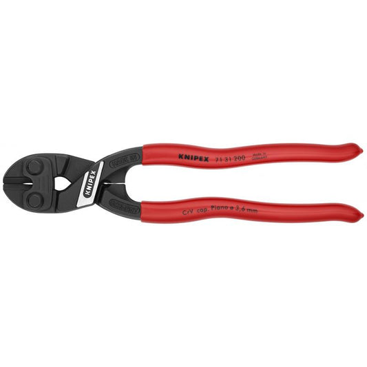 KNIPEX 71 31 200 8" CoBolt?? High Leverage Compact Bolt Cutters-Notched Blade