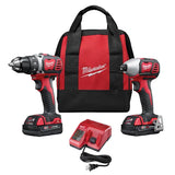 Milwaukee 2691-22 M18 Cordless LITHIUM-ION 2-Tool Combo Kit