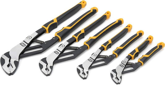 GEARWRENCH 82594C 4 Piece PITBULL Auto-Bite™ Tongue & Groove Dual Material Pliers