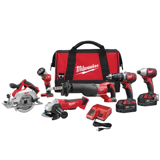 Milwaukee 2696-26 M18 Cordless 6-Tool Combo Kit