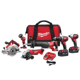 Milwaukee 2696-26 M18 Cordless 6-Tool Combo Kit