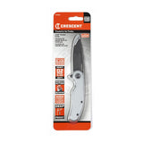 Crescent Tools CPK325A 3 1/4" Drop Point Aluminum Handle Pocket Knife
