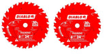 Diablo Tools D0624VPX Framing Saw Blade 6 1/2"x 24T 2pk