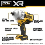 DeWalt DCF961B 20V MAX XR Brushless Cordless 1/2 In. High Torque Impact Wrench with Hog Ring Anvil (Tool Only)