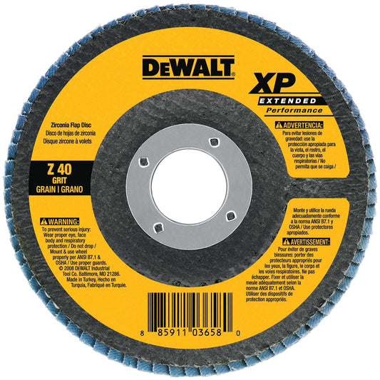 DEWALT DW8251 4 1/2-Inch by 7/8-Inch 60g XP Flap Disc