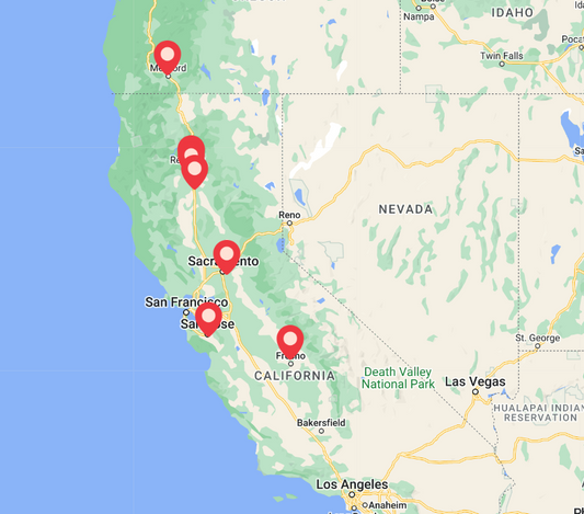 Map of Fasteners Inc Locations