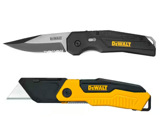 DeWalt DWHT97530 Utility Knife and Pocket Knife Set (2-Piece)