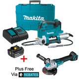 Makita XPG01S1 18V LXT® Lithium‑Ion Cordless Grease Gun Kit (3.0Ah) Get a FREE XAG25Z (VIA E-REBATE)