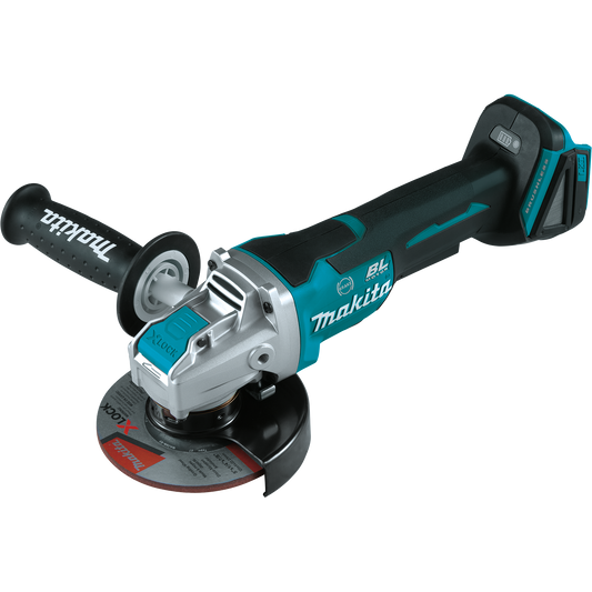 Makita XAG26Z 18V LXTÂ® Lithiumâ€‘Ion Brushless Cordless 4â€‘1/2â€ / 5" Paddle Switch Xâ€‘LOCK Angle Grinder, with AFTÂ®, Tool Only