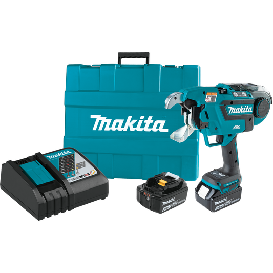 Makita XRT02TK 18V LXT® Lithium‑Ion Brushless Cordless Deep Capacity Rebar Tying Tool Kit (5.0Ah)
