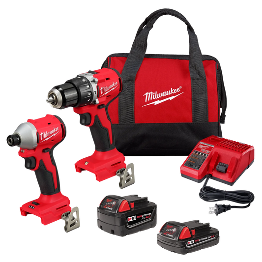 Milwaukee 3693-22CX M18 Compact Brushless 2-Tool Combo Kit