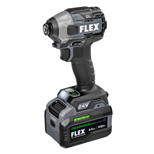 Flex FX1371A-1H 1/4" QUICK EJECT HEX IMPACT DRIVER WITH MULTI-MODE STACKED LITHIUM KIT