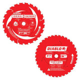 Diablo D0724DVPX 7 1/4" 24 T Demo Demon 2-Pack