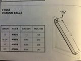 12" Knee Brace Bracket for 1 5/8" Unistrut Channel (#478312) P2452 EG
