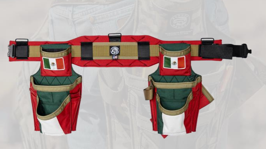 Mexico Mexican Flag Carpenters Set Badger Tool Belts 461172 Occidental Leather