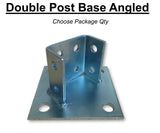 Double Channel Diagonal Post Base for Unistrut Channel P2073A EG  #4776