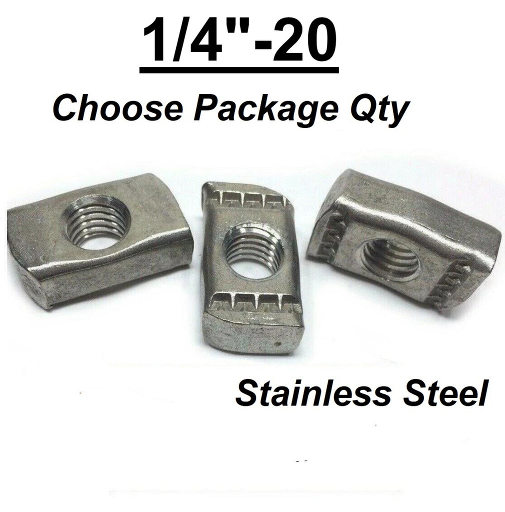 1/4"20 Stainless Steel Strut Nuts for Unistrut Channel P30061420