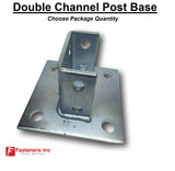 Squared Post Base for Unistrut Double Channel #4777 P2073A SQ EG
