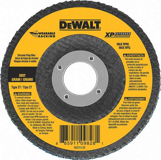 DEWALT DW8252 4-1/2-Inch by 7/8-Inch 80g XP Flap Disc