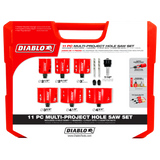 Diablo Tools DHS11SLD 11 pc Multi-Project Bi-Metal Hole Saw Set