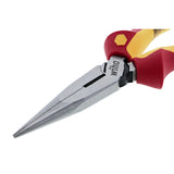 Wiha 32923 INSULATED INDUSTRIAL LONG NOSE PLIERS W/ CUTTERS 8"