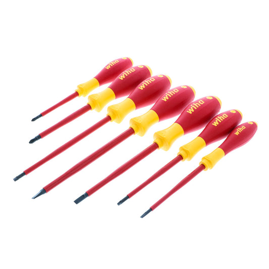 Wiha 32097 Insulated Screwdriver Set 7 Piece with Square Tips