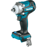Makita XWT16Z 18V LXT® Lithium‑Ion Brushless Cordless 4‑Speed 3/8" Sq. Drive Impact Wrench w/ Friction Ring Anvil, Tool Only