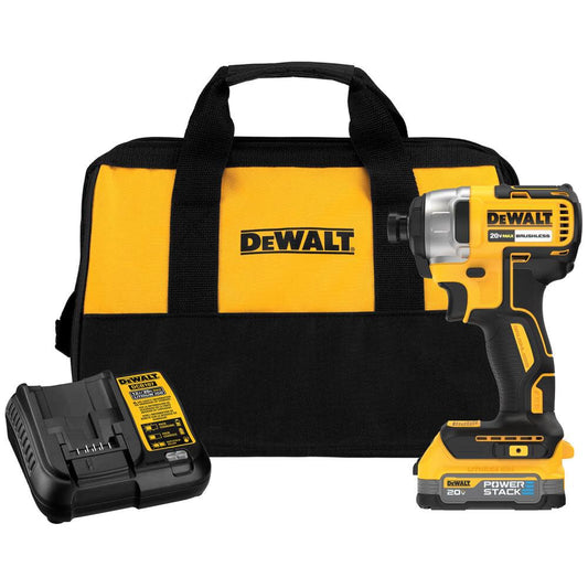 DeWalt DCF787E1 20V MAX 1/4" Impact Driver Kit with POWERSTACK Compact Battery