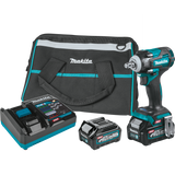 Makita GWT04D Makita GWT04D 40V max XGT® Brushless Cordless 4‑Speed 1/2" Sq. Drive Impact Wrench Kit w/ Friction Ring Anvil (2.5Ah)