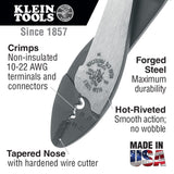 Klein 1006 Crimping and Cutting Tool for Non-Insulated Terminals