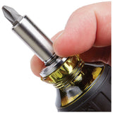 KLEIN 32308 8-in-1 Multi-Bit Adjustable Length Stubby Screwdriver