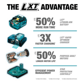 Makita XWT07Z 18V LXT® Lithium‑Ion Brushless Cordless High‑Torque 3/4" Sq. Drive Impact Wrench, Tool Only