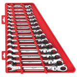 Milwaukee 48-22-9413 15pc SAE Flex Head Ratcheting Combination Wrench Set