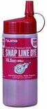 TAJIMA PLC3-DR300 Chalk-Rite Snap-line dye, red, with easy-fill nozzle, 10.5 oz