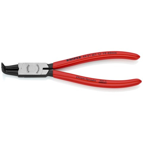 KNIPEX 44 21 J21 6 1/2" Internal 90° Angled Snap Ring Pliers-Forged Tips