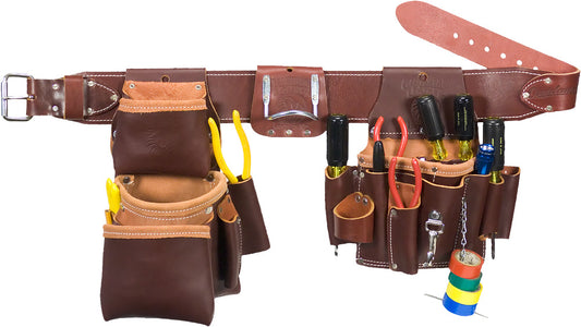 Occidental Leather 5036 Leather Pro Electrician Tool Belt Bag Set