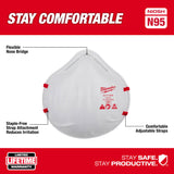 Milwaukee 48-73-4034 10PK N95 Respirator