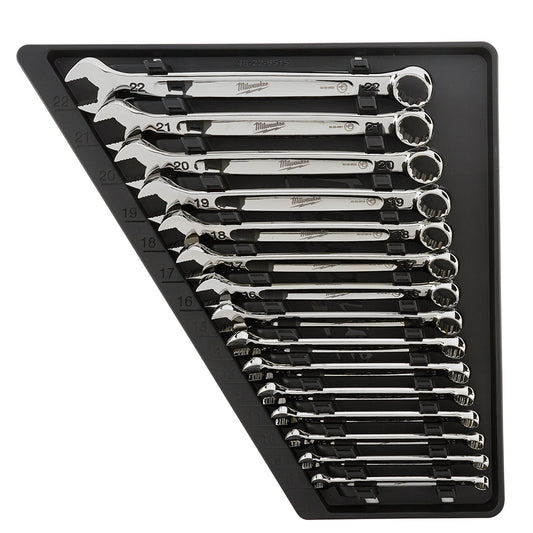 Milwaukee 48-22-9515 15-Piece Combination Wrench Set - Metric