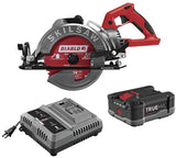 SKILSAW SPTH77M-12 TRUEHVL Worm Drive Lithium-Ion 7-1/4 in. Cordless Saw Kit with 24-Tooth Diablo Carbide Blade (5 Ah)