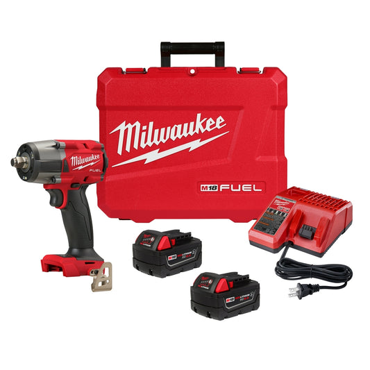 Milwaukee 2962-22R M18 FUEL 1/2" Mid-Torque Impact Wrench w/ Friction Ring Kit